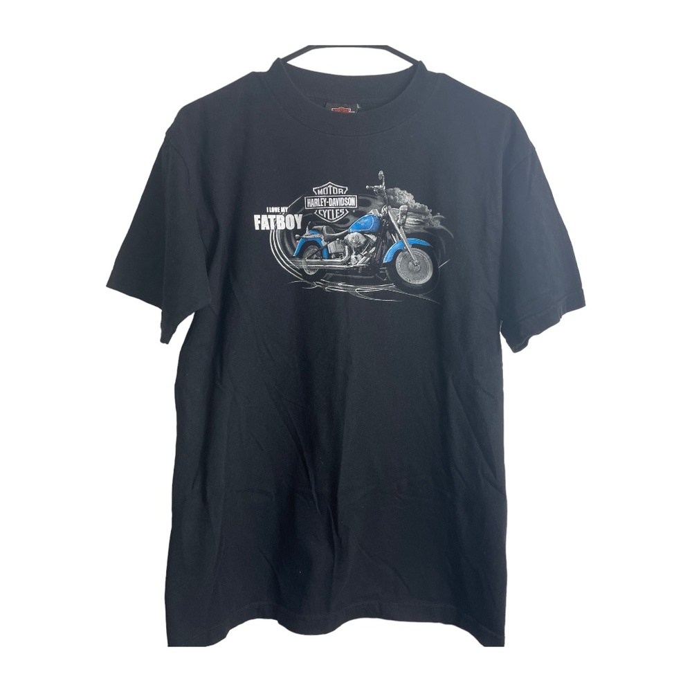 Harley Davidson "I love my Fat Boy" Honolulu, Hawaii Graphic T-Shirt Siz…